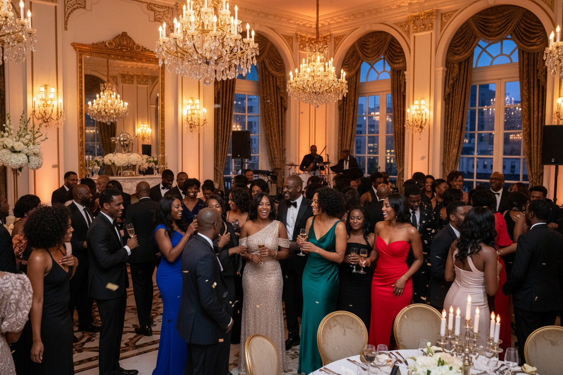 gathering of black people at a function